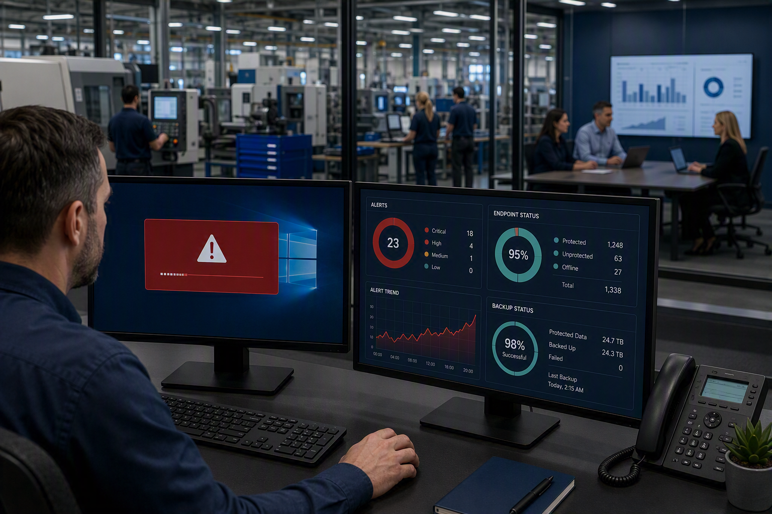 GigaWiper malware protection for San Diego businesses using managed cybersecurity, endpoint monitoring, and protected backups